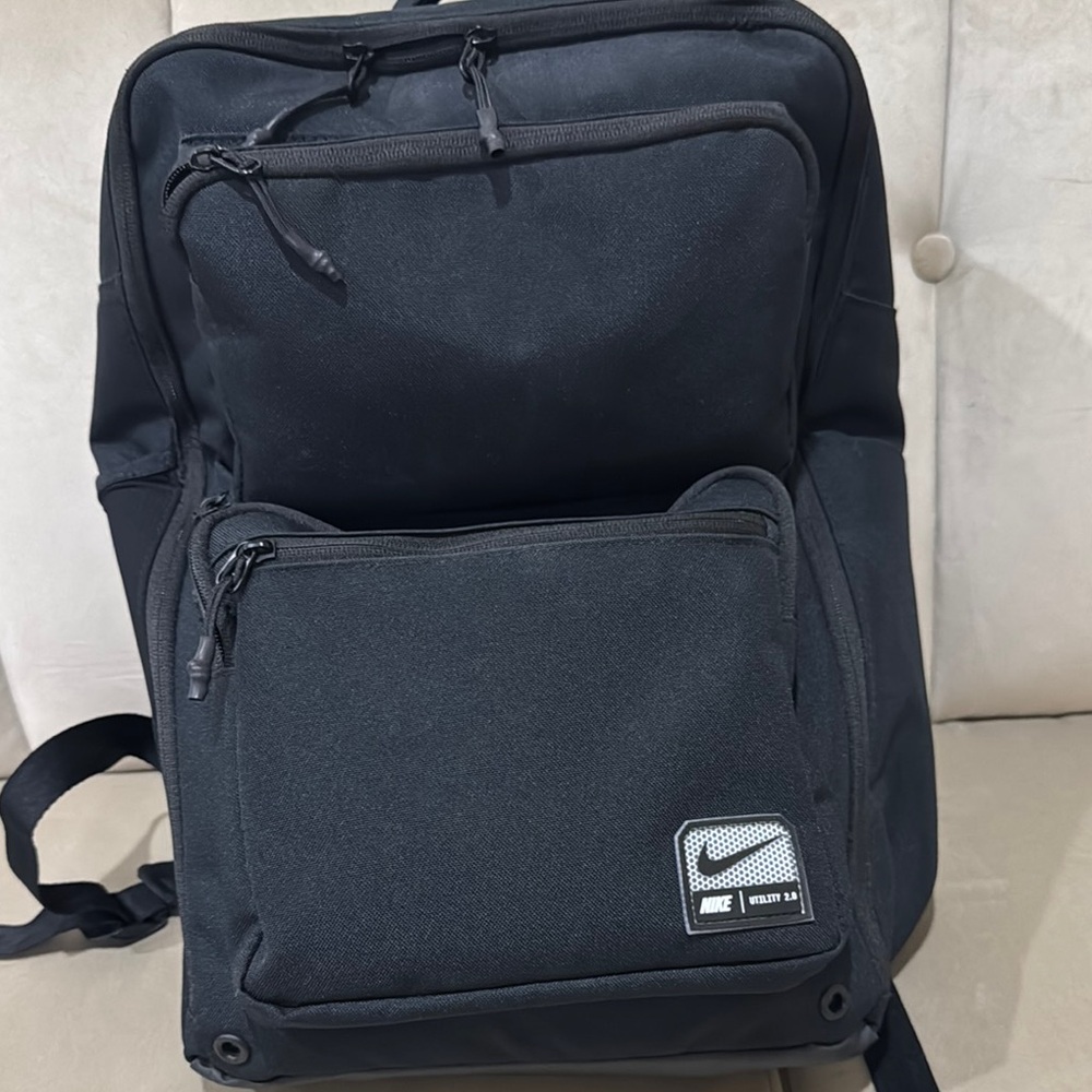 Nike Black Backpack with Structured Design and Durable Material